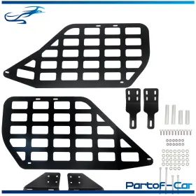 Kte2464659 Kinte Tech For Toyota 4runner 10-21 Rear Cargo Rack Shelf Luggage Storage Molle Steel