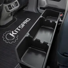 Kp00539uss Kitspro Black Rear Underseat Storage Custom Fit 2017-2024 F-250 Matte