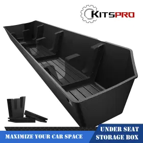 Kp00689uss Kitspro Rear Under Seat Storage For 2019-2026 Silverado Sierra 1500 20-26 2500hd 3500hd