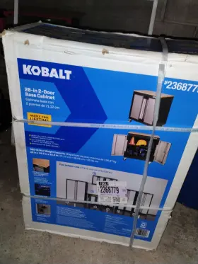 0856864 Kobalt 28 In 1 Base Cabinet With Adjustable Shelves Brand New