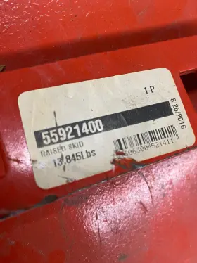 55921400 Kuhn Raised Skid 13.845lbs Genuine Parts Inch Free Shipping