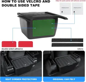 Tibo-t-16 Kunist For Tesla Model Y Rear Under Seat Organizer Upgraded 2nd Row #2