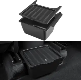Tibo-t-16 Kunist For Tesla Model Y Rear Under Seat Organizer Upgraded 2nd Row