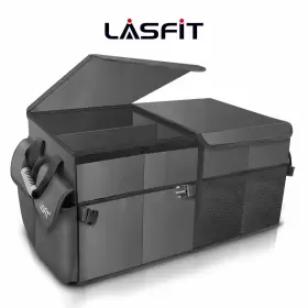 Lf-21001 Lasfit Trunk Organizer Collapsible Car Cargo Storage Box Foldable Bin Multi-compartment