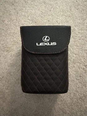 Lexus 744915490340 Car Trash Can Organizer Bin Waterproof Folding Seat Back