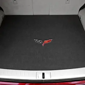 620013 Lloyd Mats Velourtex Custom Fit Ebony Cargo Mat W C6 Logo