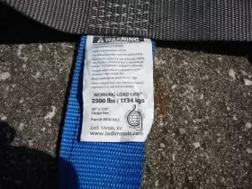 3000362 Lodi Metal 6 Metals E-track Large Cargo Net 54 Squares Approx. 60 Inch X 120 Gray Top #2