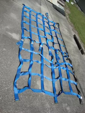 3000362 Lodi Metal 6 Metals E-track Large Cargo Net 54 Squares Approx. 60 Inch X 120 Gray Top