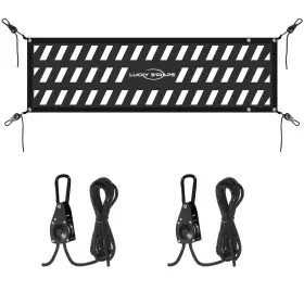 Tgn-03-g2 Luckystraps Tailgate Cargo Net With Adjustable Ratchet Rope 60 X 18 Heavy Duty