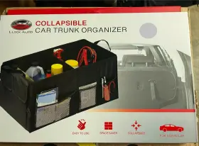 Luxx Auto 816811028177 Collapsible Car Trunk Organizer New