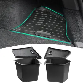 2022-24for M.a.p.p 22-wxh-d Rear Trunk Organizer Storage Boxes With Lids For Tesla Model Y 5 Seater