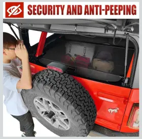 Ftbcc220514 Mabett Upgrade Trunk Cargo Cover For Ford Bronco Accessories 2021 2022 2023 #2