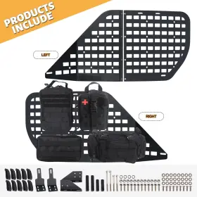 Dm-18532-01 Maiker Off Road Rear Window Molle Panel Modular Storage System With 4 Ba #3