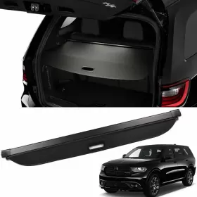 Marretoo 11-21 Retractable Oe Style Black Cargo Cover For 2011-2021 Dodge Durango Luggage Shade #2