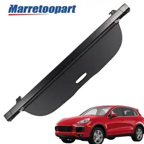 Cc-cayenne1117 Marretoo Cargo Cover For 2011-2017 2018porsche Cayenne Rear Trunk Luggage Security Shade
