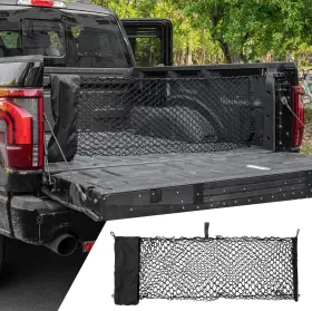 Maxzina 702602860623 Ford F150 Cargo Net 2015-2025 Double Layer Mesh Trunk Organizer