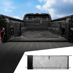 Maxzina 702602910557 Cargo Net With Storage Bag For 2022-2026 Ford Maverick 3.28ft 1.15ft Double Layer