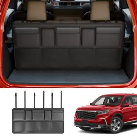 Maxzina 712636963115 Car Trunk Organizer 41 Inch 20 With 9 Pockets For Suv&truck&mpv Oxford Black
