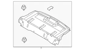 Bdtt-68-3a0b-02 Mazda Genuine Pkg Tray Trim