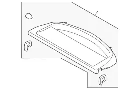 D651-68-310c-02 Mazda Genuine Pkg Tray Trim