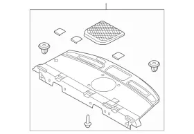 Gk2e-68-3a0l-02 Mazda Genuine Pkg Tray Trim
