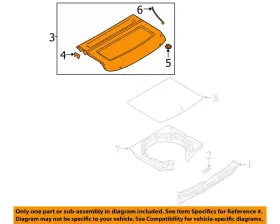 Dgh96831002 Mazda Oem 20-24 Cx-30 Rear Body Floor Interior Trim-cargo Cover