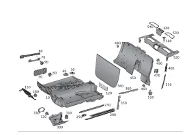 000-988-43-80 Mercedes-benz Genuine Knob