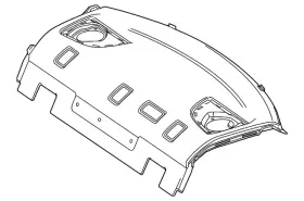 Mercedes-benz 118-690-46-01-9f93 Genuine Mercedes-benz Package Tray Trim