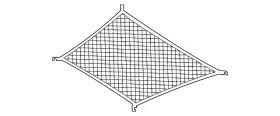 166-868-01-74 Mercedes-benz Genuine Luggage Net Floor Of Load Compartment