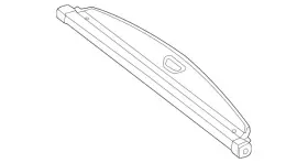 167-810-19-00-7p82 Mercedes-benz Oem Luggage Compartment Roller Blind -