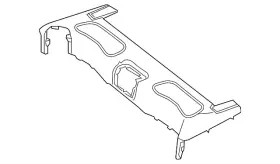 172-690-38-00-9h23 Mercedes-benz Genuine Upper Trim Panel