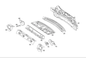 205-640-02-14 Mercedes-benz Genuine Cross-member