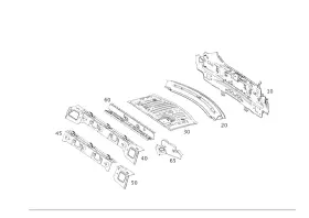 213-640-09-00 Mercedes-benz Genuine Rear Panel
