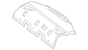 213-690-87-05-9f93 Mercedes-benz Genuine Package Tray Trim
