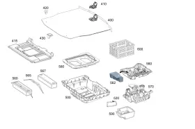 213-860-30-00 Mercedes-benz Genuine Luggage Net