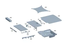 214-860-24-01 Mercedes-benz Genuine Luggage Net