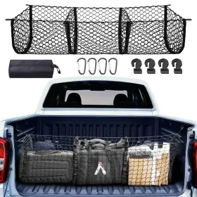 Mic-00-08602 Mictuning Elastic Cargo Net Truck Bed Organizer Mesh Storage For Toyota Tacoma 2005-2024