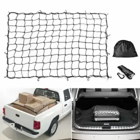 Mic-bcn-144es Mictuning 7ftx5ft To14ftx10ft Heavy Duty Car Trunk Cargo Net Load Tight Storage Mesh Universal #2