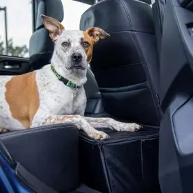 Mistic Cool 850024568129 Dog Car Seat Extender With Storage - Gap Filler 22 Inch L X 12 H W Black