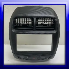 120013465 Mitsubishi 2015 Outlander Sport Dash Radio A/c Ac Vent Bezel Carbon Fiber J8b