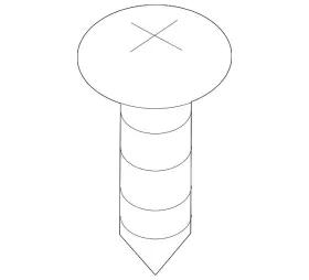 Mf455513 Mitsubishi Genuine Lower Quarter Trim Screw