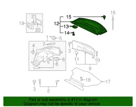 Mn121067ha Mitsubishi Genuine Cargo Area Cover #2