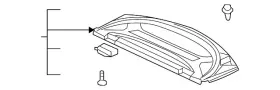 Mn121067ha Mitsubishi Genuine Cargo Area Cover