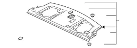 Mn185314xa Mitsubishi Genuine Pkg Tray Trim