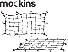 Ma-8-cnet-59 Mockins Black Heavy Duty 20.8 Inch X 36.8 Bungee Cargo Net Stretches To 45 75