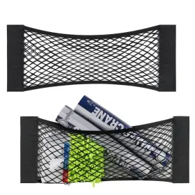 Bcc019-mj Mojioo 2 Packs Universal Mesh Cargo Net Elastic Car Storage Pocket Bag For Trunk