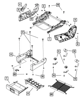 05077053aa Mopar Genuine Cargo Net 5077053aa