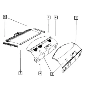 1pp21dx9aa Mopar Genuine Shelf Panel - Extension