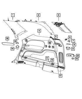 1tk05bd3ab Mopar Genuine Loop Cover
