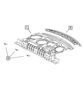 68248182aa Mopar 68248182ab Genuine Shelf - Panel